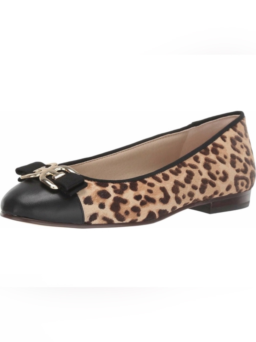 NWOT Sassy Real Fur Leather Ballet Flats Tiny 0.6” Heel Sam Edelman Size 6